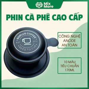 Phin pha cà phê nhôm Anode Roplus Coffee cao cấp phin pha cafe ngon chất lượng khắc logo miễn phí từ 10 phin Mixmore