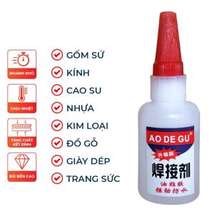 [HCM] Keo Dán Siêu Dính Keo Dán Đa Năng Dán Tất Cả Vật Liệu Bằng Gỗ Vải Gốm Sứ Nhựa An Toàn Với Da Tay Joyee810