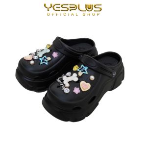 Sandal Baim Slip On Wanita Import Terbaru Aksesoris 3D Crystal Premium Bahan EVA Import 279+95