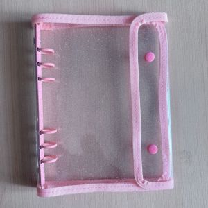 GUNG A5 Loose Leaf Binder Soft Shell Double-Buckle Cover Photo Storage Book Practical PVC DIY Collect Book for Idol Cards