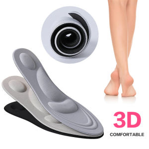 Penebalan Kapas 3D Dukungan Nyaman Pijat Sepatu Sol Bernapas Sepatu Hak Tinggi Pad