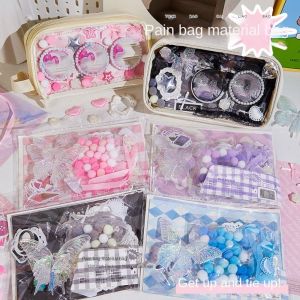 CHAMPIONBABY Retro DIY Itabag Insert Material Paper Stickers Two-dimensional Itabag Basic Decorative Filler Bag Filling Materials Flower Lace Ribbon Itabag Decor DIY Material Handmade Toy