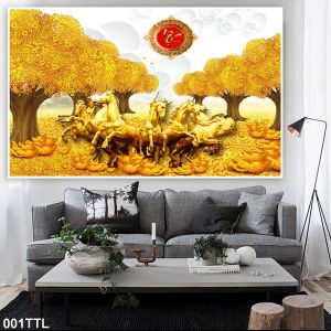 Tranh tài lộc 3d gạch men trang trí nhà cửa phong thủy