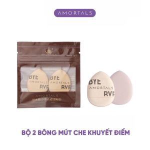 Bộ 2 Bông Mút Che Khuyết Điểm Amortals Mềm Mại & Đàn Hồi Che Phủ Mọi Khuyết Điểm Không Bám Nền Dễ Dàng Thao Tác