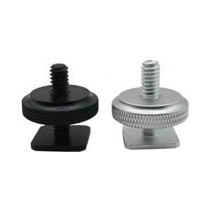 Solid Metal Hot Shoe to 1/4Inch Screw Adapter for All DSLR Cameras Environmentally Friendly Design for Photography