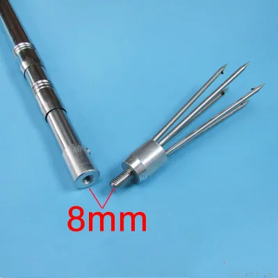 Mamoree Fishing Gig Head 8mm Thread 5 Prong Harpoon Gaffs Diving Spears Gig Outdoor Gaff fish Spear Fish Spear Fishing Harpoon Tool