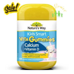 Kẹo gum bổ sung canxi giúp tăng chiều cao cho bé Vita Gummies Calcium Vitamin D 60 viên của Úc
