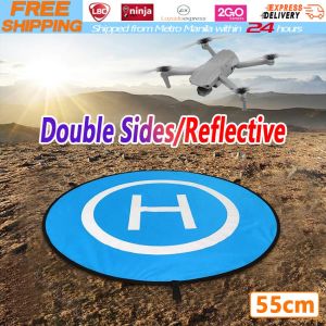【Local Warehouse】Universal 55/75cm Landing Pad FPV Drone Parking Apron Waterproof Portable Foldable Pad for DJI Spark FPV Racing Drone Accessories Drone Quadcopters Accessories Universal 55cm Foldable Landing Pads For DJI