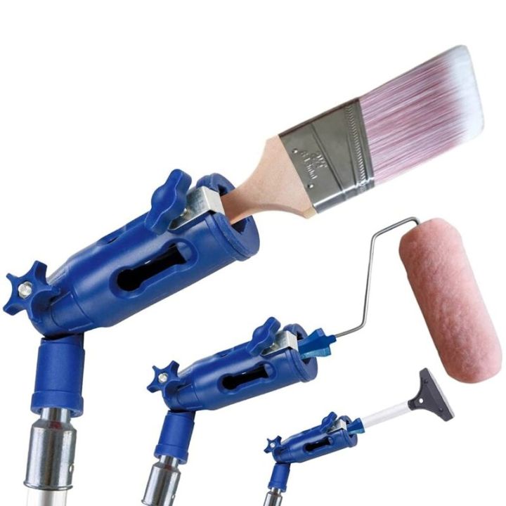 Paint Brush Extender Paint Roller Extension Pole Clamping Tool