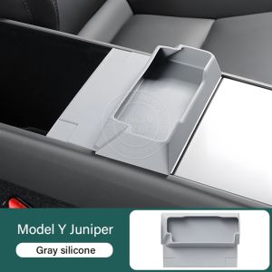 Suitable for 2025 Tesla Model y Juniper Armrest Storage Glasses Storage Auto Parts