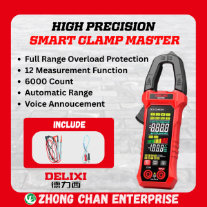 DELIXI High Precision Smart Electric Clamp Meter DLX-COA8320