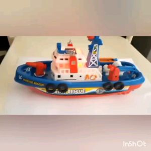 Fire Boat Water Jet Boat Mainan Anak Perahu Kapal Marine Rescue Pakai Baterai Best Seller Limited