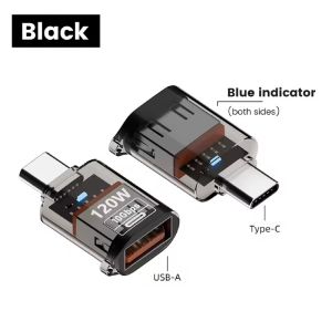 Bộ Chuyển Đổi OTG 120W 10gbps USB 3.0 Male Sang USB Type C Female Đồng Bộ Hóa Dữ Liệu Sạc Nhanh Laptop Điện Thoại Android ip