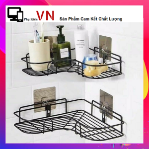 Kệ Góc Nhà Tắm Dán Tường  Kệ Chữ Nhật Inox Bếp Dán Tường Siêu Dính Chịu Lực 10kg