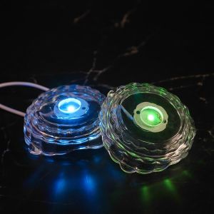 【COD】Cahaya Warni /Hangat Lampu Tidur Hias LED Lampu Hias ampu kamar kristal Happy Birthday Hadiah Bola Kristal Lampu hias dimensi Hias Kamar Lampu malam bulan bola kristal