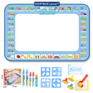 (SG STOCK)Magic Water Drawing Mat Kit Painting Reusable Large Painting Canvas Kids Montessori Educational Doodle Toys