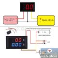 Đồng hồ đo Vôn (Volt) và Ampe, báo vôn (volt) dành cho xe máy, ô tô, đo dòng điện. 