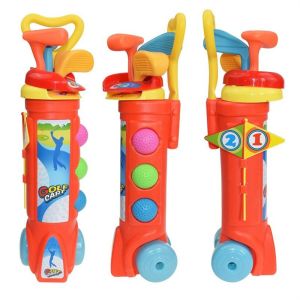 GOXBERK Multicolor Ball Kids Golf Set Outdoor Toys Early Educational Childrens Practice Golf Sports Equipmen Mini Putter Golf Set Toys Indoor Outdoor