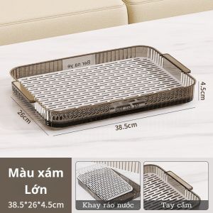 Khay úp cốc Fenmart khay trà nhựa acrylic cao cấp chịu nhiệt vệ sinh dễ dàng sử dụng phòng khách