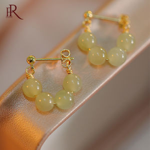 Frascati New Elegant Baroque Opal Hoop Earrings Sweet Accessory Gift For Woman Girls Korean Fashion Jewelry Gift