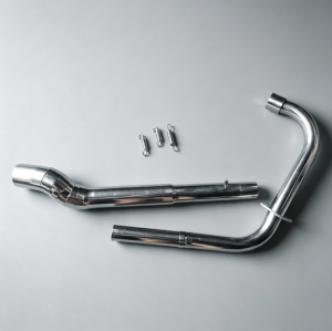 Akrapovic 370mm with silencer on Rusi Classic 250 stainless elbow ( carb and fi type )