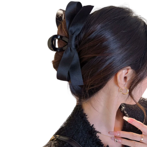 Strong Grip Hair Clip With Beads Accents Secure Hold Barrettes For Sports Workouts And Prom Event