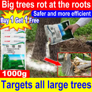 Big trees roots rot in 3 days Racun pokok kayu besar 500g Tree killer Concentrated formula Can kill trees bamboo weeds and shrubs Racun pokok paling kuat Hexazinone herbicide Racun bunuh pokok buluh racun rumput paling kuat cepat mati 环嗪酮 Weed killer