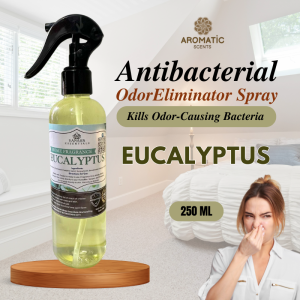 Eucalyptus Air Freshener & Fabric Spray | Antibacterial Odor Eliminator for Home Car & Bathroom