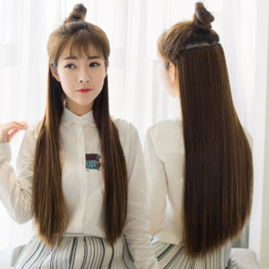 Hairclip / Hair Clip Cantik Bagus Termurah Wig Women Long Straight Hair Super Great Quality / Hairclip Wanita Lurus Panjang 60 cm