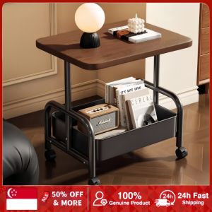 Sofa Side Table Movable Small Coffee Table Bedroom Bedside Cabinet Balcony Tea table