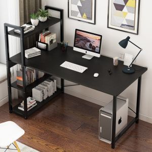 Nordic Style Heavy Durable Study TableDeskComputer Table Desk Study Computer Desk Table with Storage Organizer Computer Desk Writing Study Table Office With Book Shelf