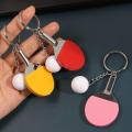 SUHUA for Boys Mini Badminton Bowling 7 Color Pendant Table Tennis Racket Ping Pong Key Ring Table Tennis Keychain Sports Keyring. 