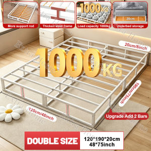 SERENZO Single/Double Iron Bed Frame High Load-Bearing Royal Minimalist Sturdy Iron Bed Frame