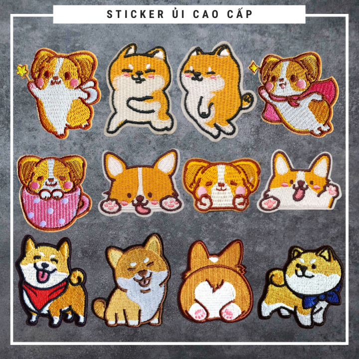 Sticker ủi áo cao cấp CÓ SẴN KEO ỦI, sticker dán quần áo dùng làm miếng ...