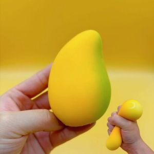 Kawaii Strawberry Orange Squishy Toy High Appearance Fruit Squeeze Stress Relief Slow Rising Soft PVC Decompression Fidget Gift