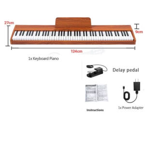 KAWES Keyboard Piano Electric 88 Key Piano keyboard Semi-Weighted Full Size MIDI Headphone Jack