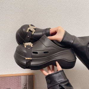 [Free Shipping] 8.0 Super Thick-Soled Clogs For Women New Summer Fashion High-End Style Outdoor Wear Height-Increasing Closed-Toe Slippers Wholesale