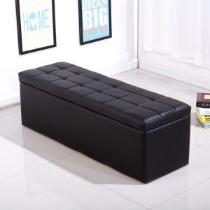 Clothing Store Rectangular Storage Sofa Stool Shoe Changing Stool Fitting Room Rest Bedside Bench Storage PU LEATHER