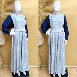[ Nitaranz ] Gamis Lionel Premium by MCL2 Fashion Tali Pinggang Samping