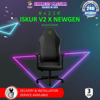 Razer Iskur V2 X NewGen - Ergonomic Gaming Chair with Breathable Comfort
