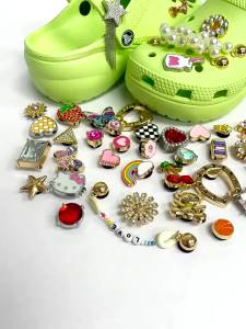 Metal shoes charm cross charms Shoe Buckle Premium Texture metal Shoe Accessories