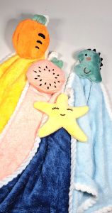 SOUVENIR HAMPERS - Lap tangan mikrofiber daya serap tinggi dan super lembut model 3D lucu hand towel serbet kain BUAH BINATANG