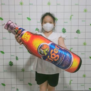 GỐI ÔM CHAI BIA NHIỀU LOẠI GỐI ÔM NGỦ IN 3D CHAI BIA CHO BÉ MẪU GIÁO MẪU MỚI ẢNH THẬT