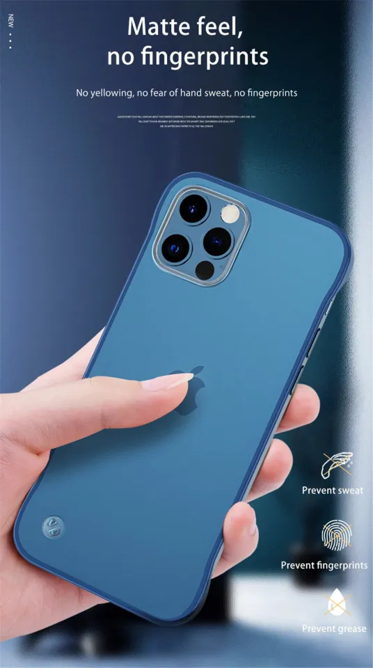 XICCI Ultra Slim Frameless Case for iPhone 13/iPhone 13 Pro/iPhone 13  mini/iPhone 13 Pro Max Transparent Matte Hard PC Phone Cases Clear Back  Cover