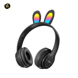 SBA P47R CAT EARS HEADSET headphone Hf bando telinga kucing LED BANDO BLUETOOTH wireles GAME HEADSET G-P47R LED wireles super bass