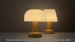 SXH Simple T Shaped mushroom creative metal LED Table Lamp USB Soft light night light with adjustable brightness