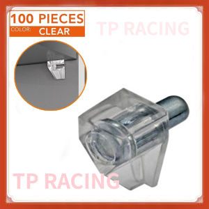 50 pcs /100 Pieces Shelf Support Plastic Shelf Support for Wood Cabinet (100 Pieces)