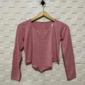 kaos crop lengan panjang wanita/atasan crop terbaru kekinian/baju crop wanita/pakaian wanita spandek. 