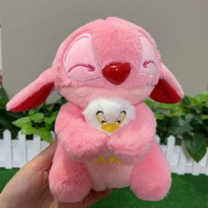 AOJU นุ่มนวล การ์ตูนสีฟ้าสีชมพู Stitch ตุ๊กตา Plush อะนิเมะของเล่น และ Stich ตุ๊กตาของเล่นตุ๊กตาของขวัญคริสต์มาสสําหรับเด็ก Zanzancc