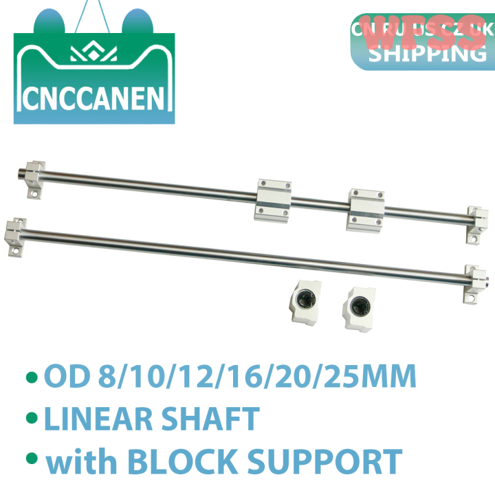 [WFSS] 10PCS/SET Linear Rail Shaft Optical Axis Rod OD 8/10/12/16/20/25 ...
